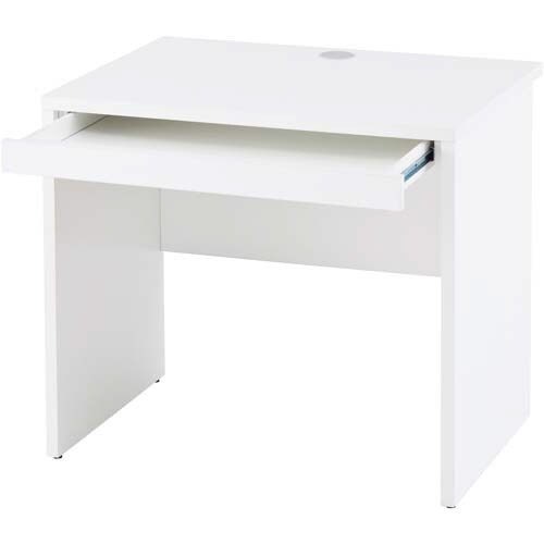 B木製デスク 幅800引出付(1個) ホワイト