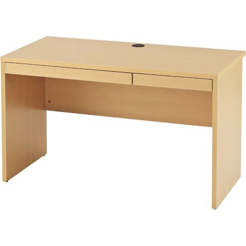 B木製デスク 幅1200引出付(2個)ナチュラル