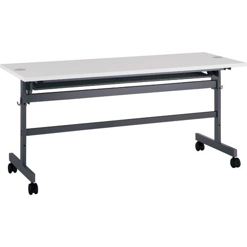 配線フラップテーブル幅1500奥行600ホワイト