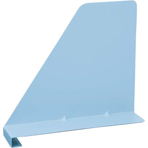 ブックエンド(棚板15mm厚用)スカイブルー5枚入