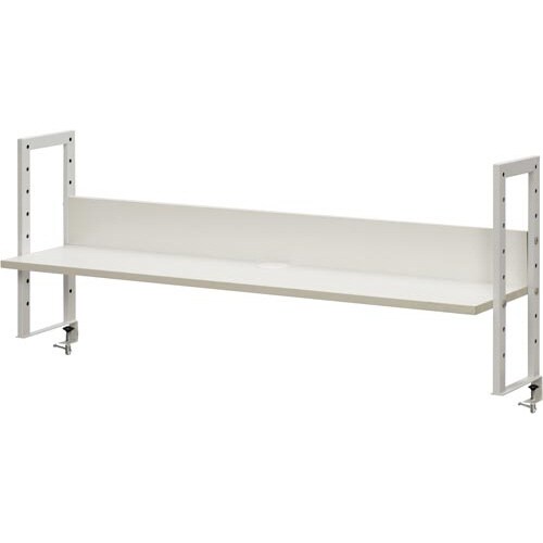 ワーキングデスク上置棚幅1200用ホワイト