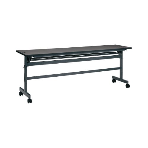 配線フラップテーブル幅1800奥行450Nダーク