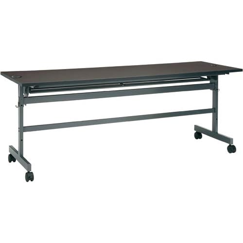配線フラップテーブル幅1800奥行600Nダーク