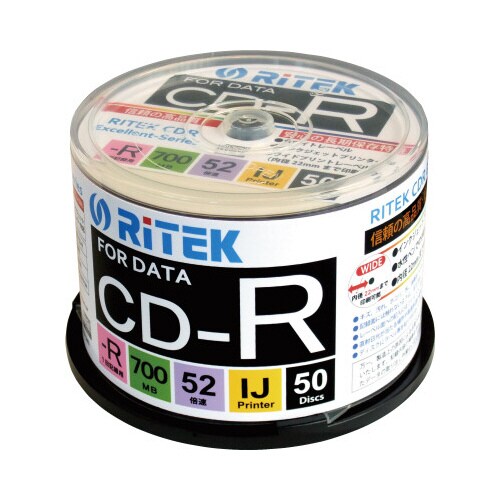 CD−Rデータ用 52倍速 IJ対応 50枚SP