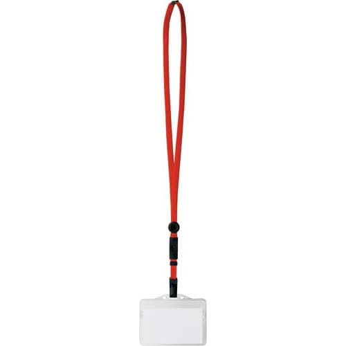 キズが付きにくい名札 名刺サイズ 赤 10個入