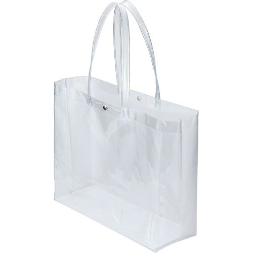 持ち出しやすいシースルーバッグ Lサイズ 3個
