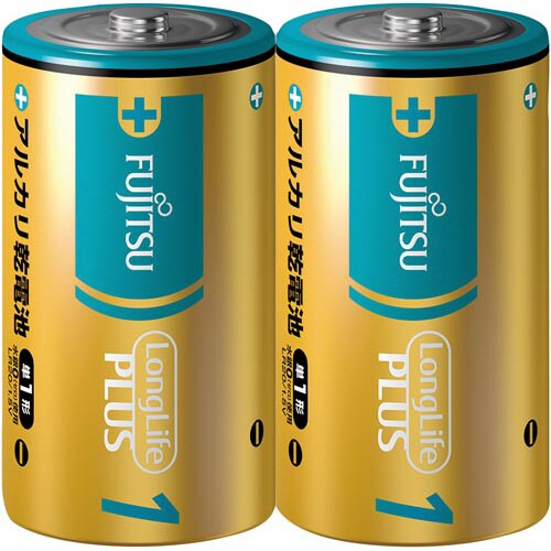 アルカリ乾電池ロングライフプラス単1形2本