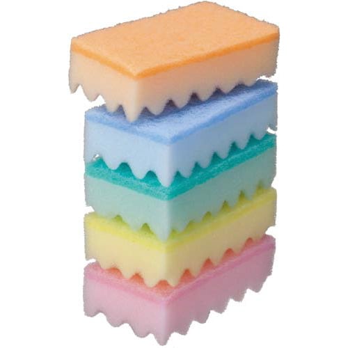カラフルソフトスポンジ 5個入×5