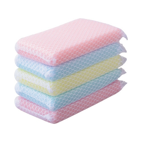 カラフルメッシュスポンジ 5個入×5