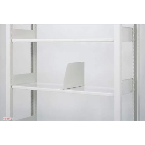 スチール複柱書架A4ホワイト用移動仕切板5枚セット