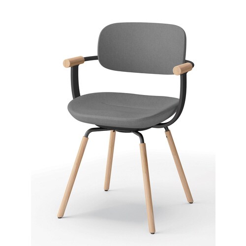 バーテブラ BKベース 木部OL 背座グレー