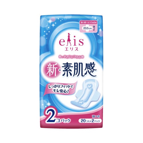 エリス新・素肌感 昼用 羽つき 20枚×2P×27