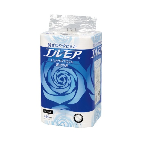 エルモア 12ロール シングル 花の香り×8