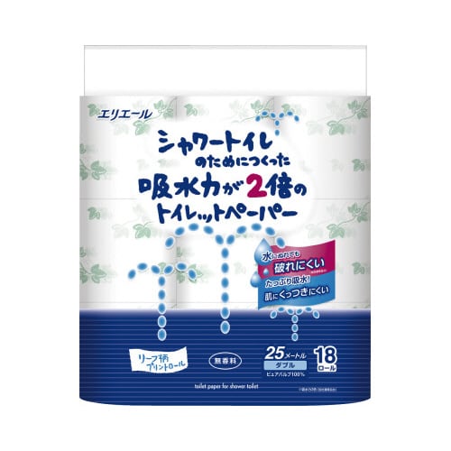 シャワートイレ 無香料 ダブル25m 18R×4