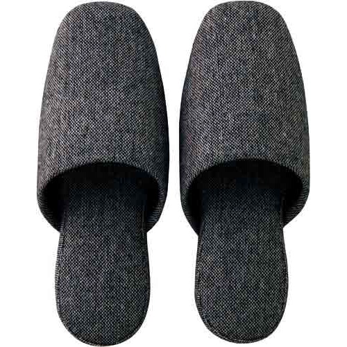 モノトーンスリッパ ダークグレー 5足入