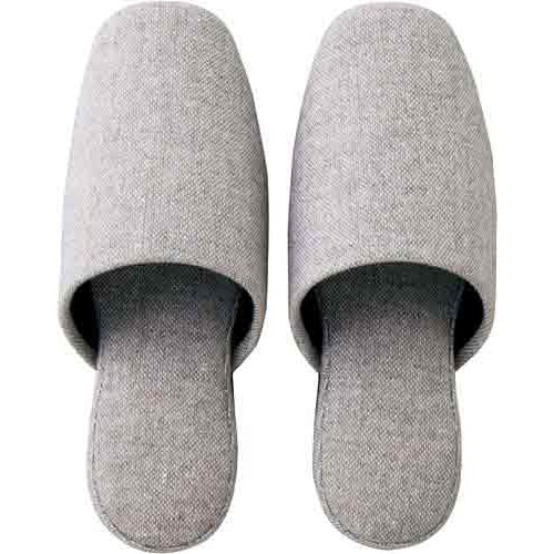 モノトーンスリッパ ホワイトグレー 5足入