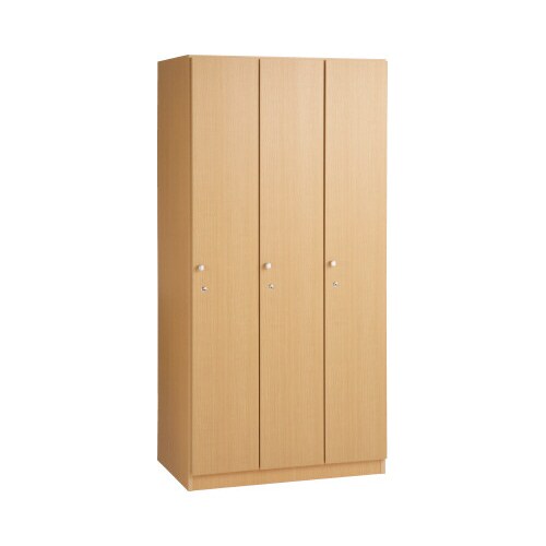 レノ木製ロッカー3列 3人用 ナチュラル