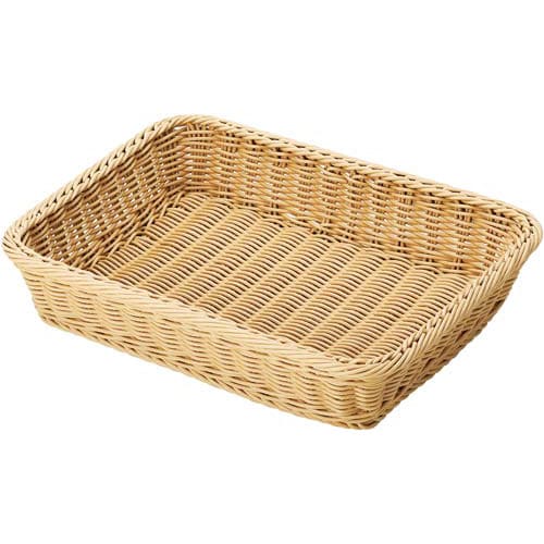 洗えるラタン 角型 ナチュラル L