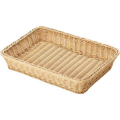 洗えるラタン 角型 ナチュラル LL