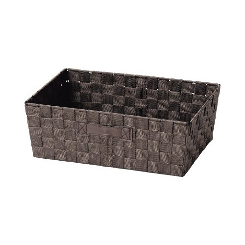 バスケット 浅型 ブラウン 5個入