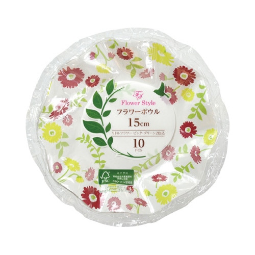 リトルフラワーボウル 15cm 10枚入