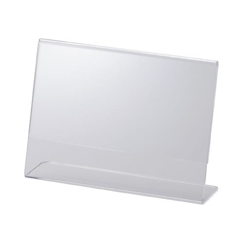 サインホルダー片面用L型 写真Lサイズ 横