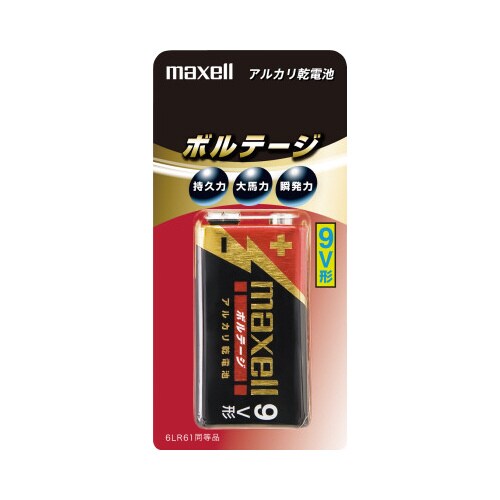 アルカリ乾電池 ボルテージ 角形 9V 10個入