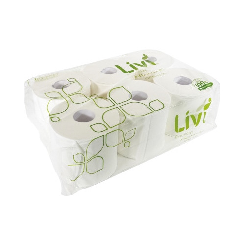 リビィトイレットペーパー170mシングル6R×8