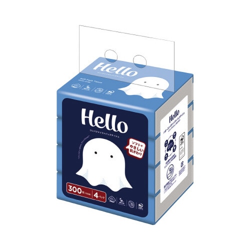 ハローコンパクトソフトパックティシュ×16