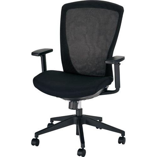 ラフィナートネット2チェア 可動肘付 ブラック