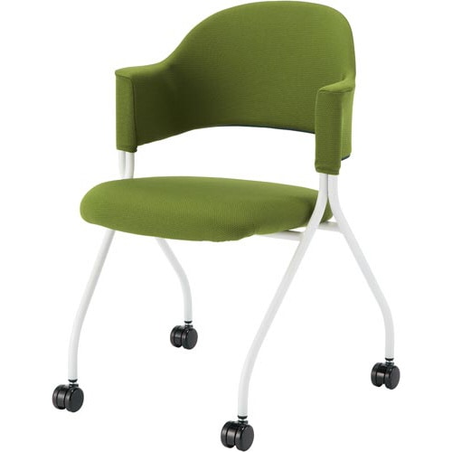 フランチェアクロスタイプ白脚 背座グリーン