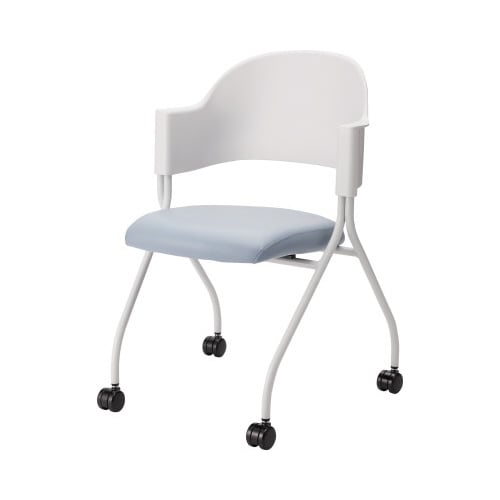 フランチェアレザータイプ白脚背カバーなし座青灰