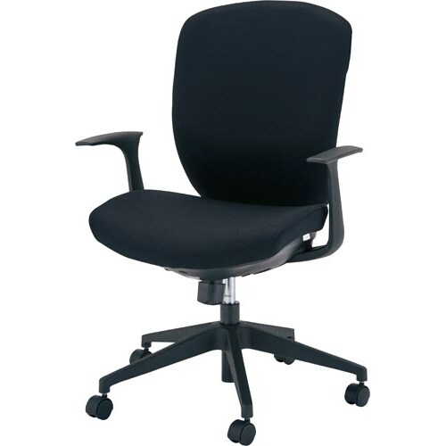 ラフィナート2チェア 肘付 ブラック