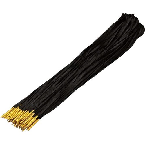 つづりひも金属先600mm平ひもロング50本入