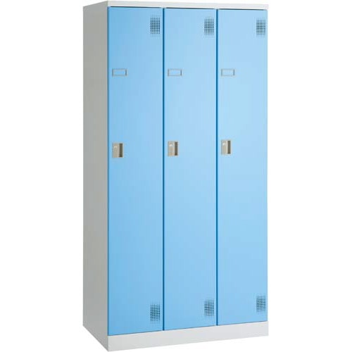 アッセスチールロッカーSシリンダー錠3人用B