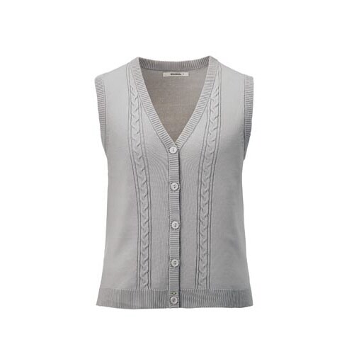 ニットベスト KK7125 グレイ M
