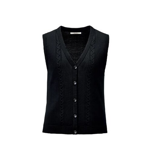 ニットベスト KK7125 ブラック M