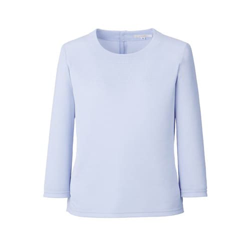 七分袖ニット BCK7105 ブルー 19号