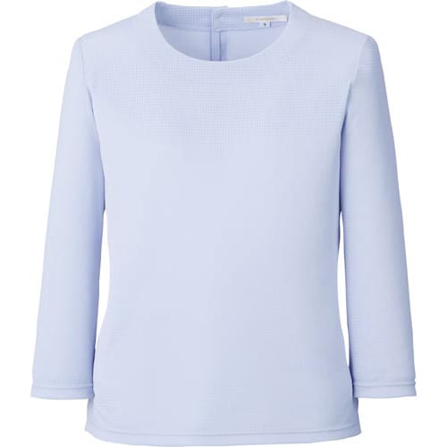 七分袖ニット BCK7105 ブルー 21号