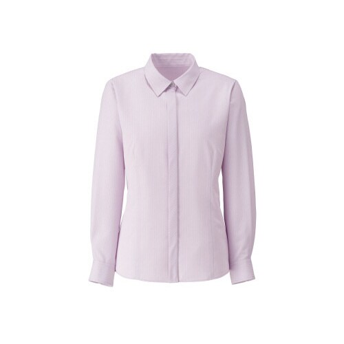 シャドーストライプ長袖ピンク4163A 13号