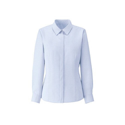 シャドーストライプ長袖ブルー4163A 9号