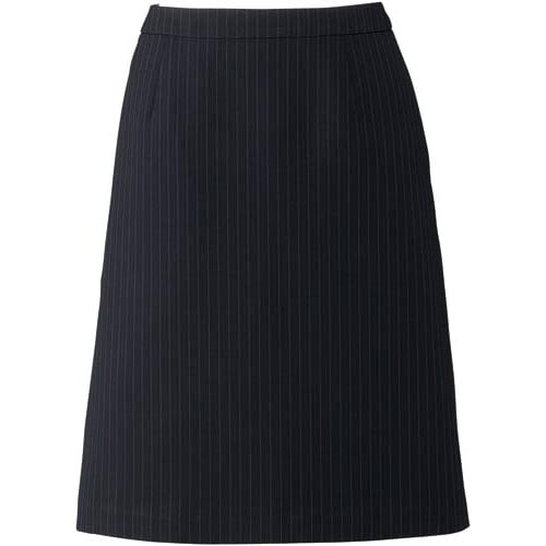 Aラインスカート ネイビー×グレイ 9号