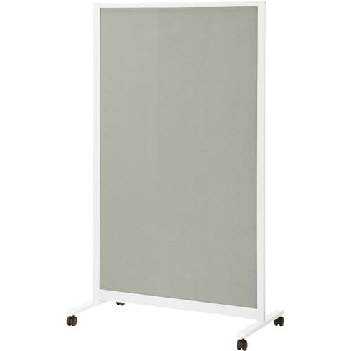 パーティションホワイトボード幅900グレーキャスタ