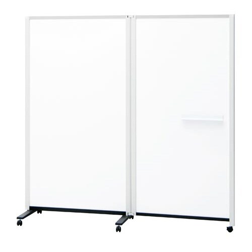 パーティションホワイトボード2連 高さ1800mm