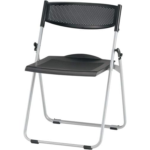 NFA折りたたみイス座樹脂 ブラック5脚セット