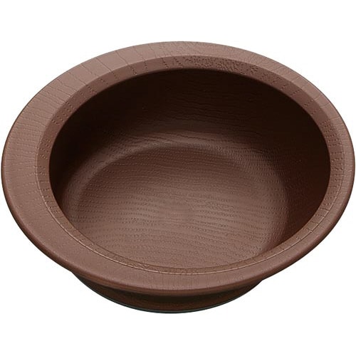 木目 すくいやすいボウル 340ml ブラウン