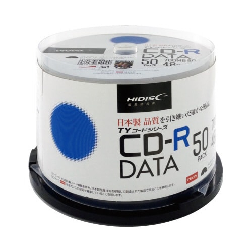 CD−Rデータ用48倍速IJ対応WS50枚SP×2