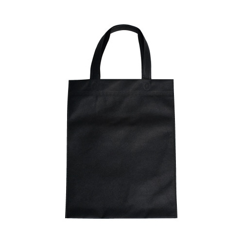 不織布A4手提げバッグ ブラック 10枚×5
