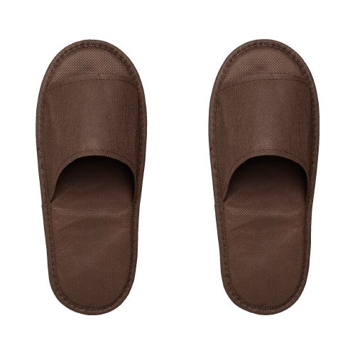 不織布スリッパ 袋入り ブラウン 10足入×30