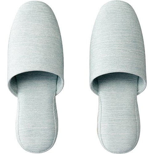 拭くだけお手入れのビニールスリッパ ブルー 10足